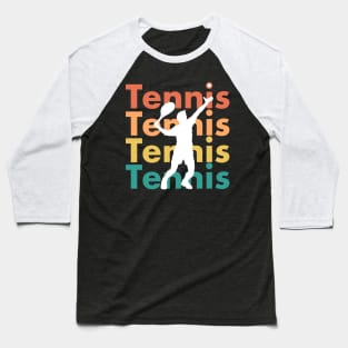 Tennis shirt in retro vintage style - gift for tennis player Baseball T-Shirt